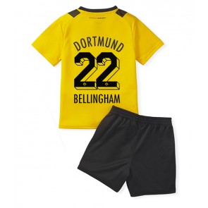 Borussia Dortmund Jude Bellingham #22 babykläder Hemmatröja barn 2022-23 Korta ärmar (+ Korta byxor)